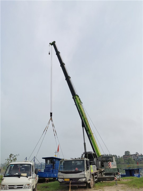大洼区桥梁建设吊装案例